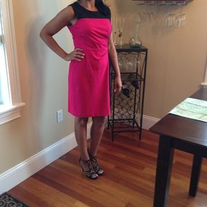 Pink and black Calvin Klein dress