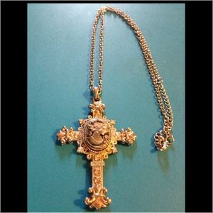 Vintage cross necklace