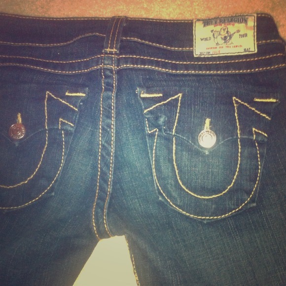 True Religion dark wash jeans!