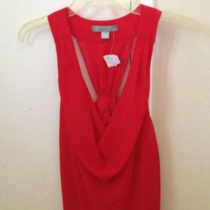 Love Red Sheer Blouse