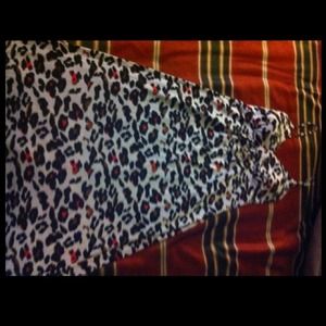 Long cheetah pink dress