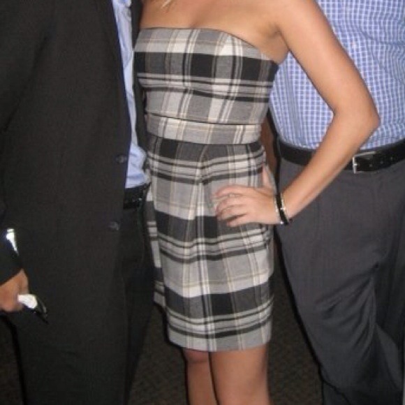 French connection strapless wool cocktail dress - Picture 2 of 2