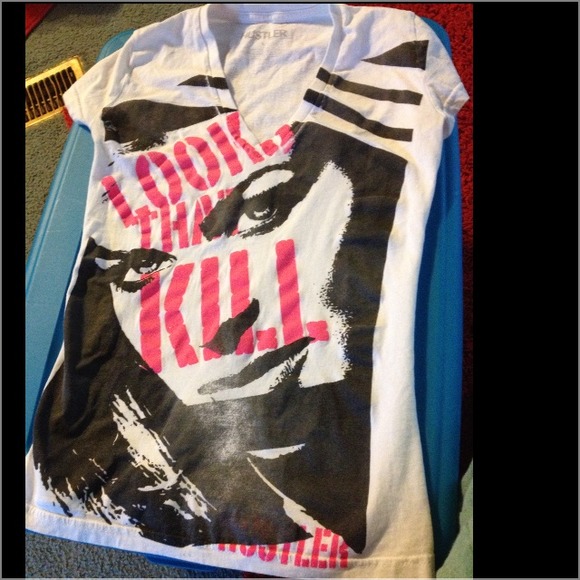 Hustler tshirt.