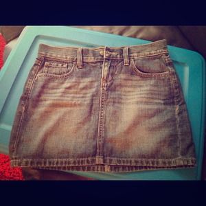Blue jean skirt