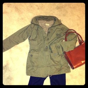 Army green fall jacket