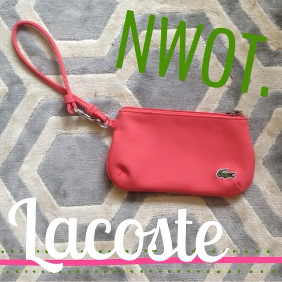 Lacoste Clutches & Wallets - ⛔⛔ SOLD ⛔⛔ Lacoste Coral Wristlet