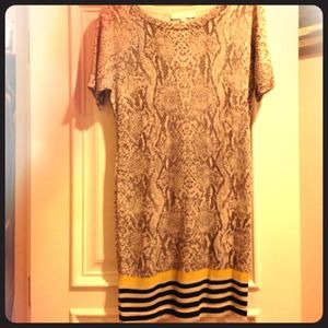 Ann Taylor loft snake print dress