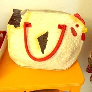 SOLD Hen Rubber Chicken Purse