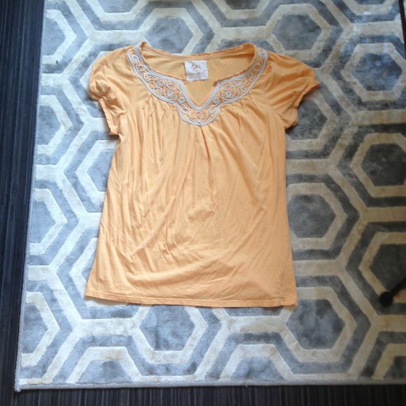 ⛔⛔ SOLD ⛔⛔ Anthropologie Tangerine Top