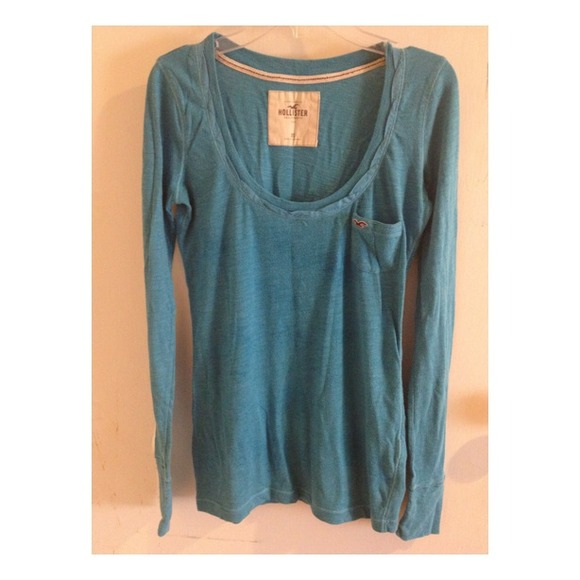 Blue Long Sleeved Top