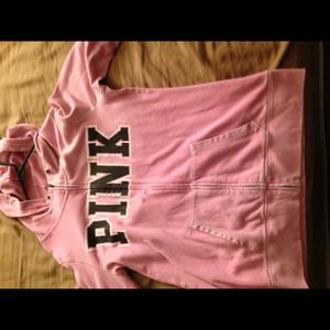 Victoria secrets pink sweatshirt size L