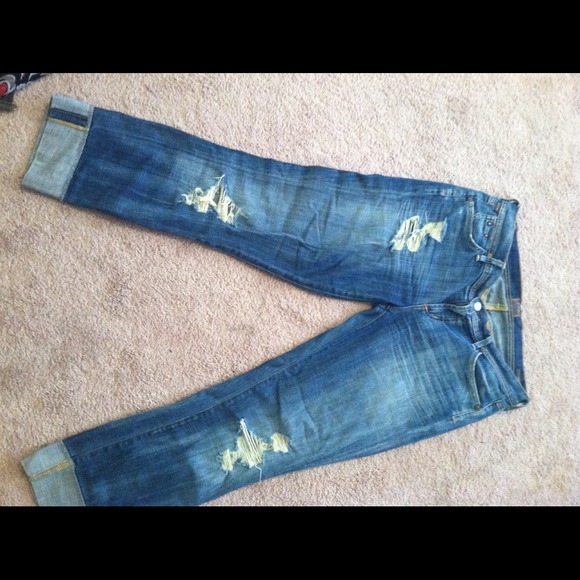 Citizens of humanity cuffed cropped jeans