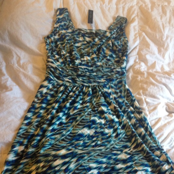 Nic+Zoe multicolor v neck dress