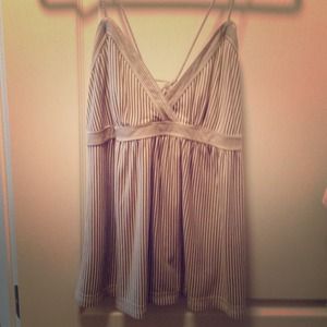 Tie back stripped tank top American eagle