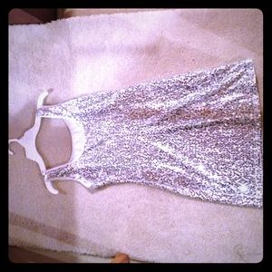 Silver sequence dress