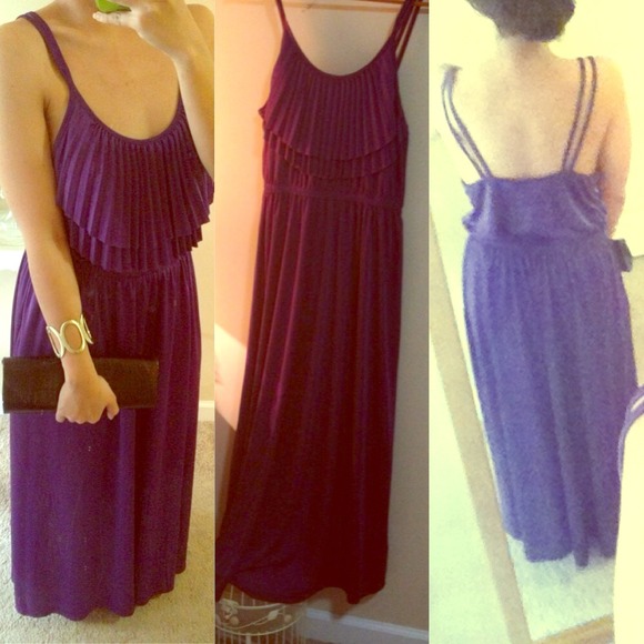 🎀bundled🎀H&M Violet Silk maxi dress