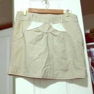 BCBGirls tan mini skirt
