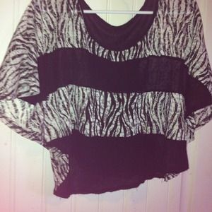 Zebra Print Crop top