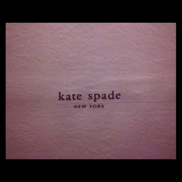 Kate Spade dust bag with brown draw string