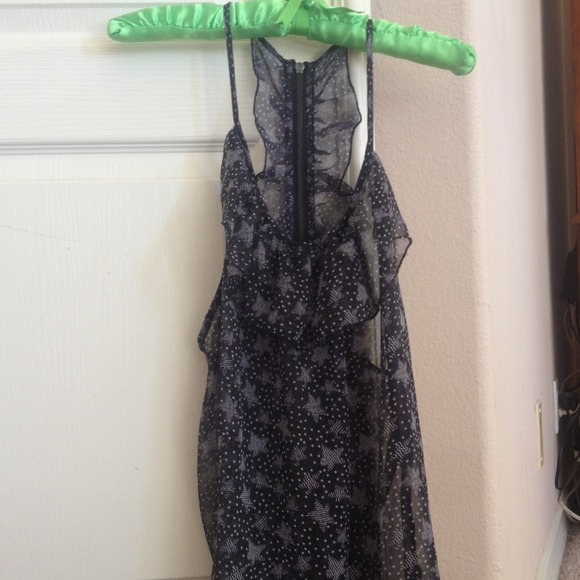 Black tank top with white star design