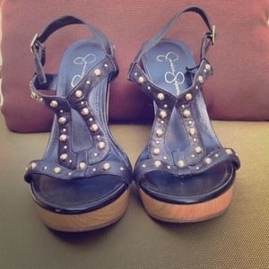 Jessica Simpson wedges. Worn 3 times.