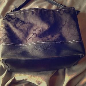 Black large Coach purse