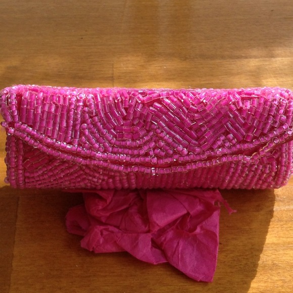 MARY KAY beaded pink lipstick holder