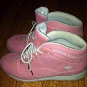 Barely Worn Pink Timberland Boots