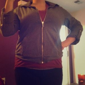 Gray sporty cute jacket