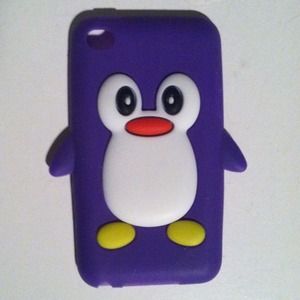 Purple Penguin IPod Case