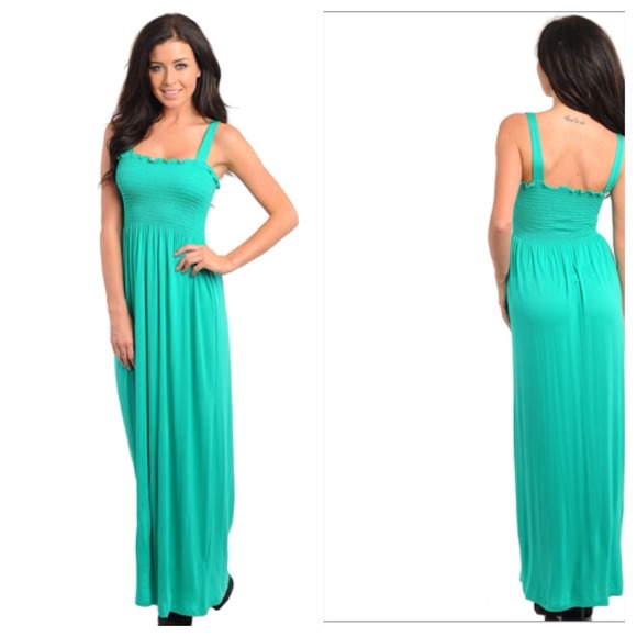 Dresses Stunning Stretch Mint Green Empire Waist Maxi Poshmark