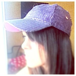 Purple sequin hat