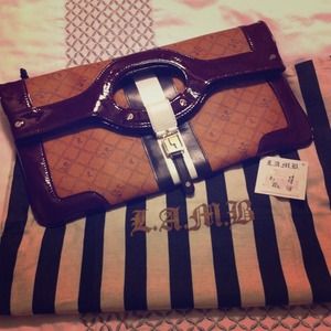 L.A.M.B. Carlisle Large Foldover Clutch *SALE!*