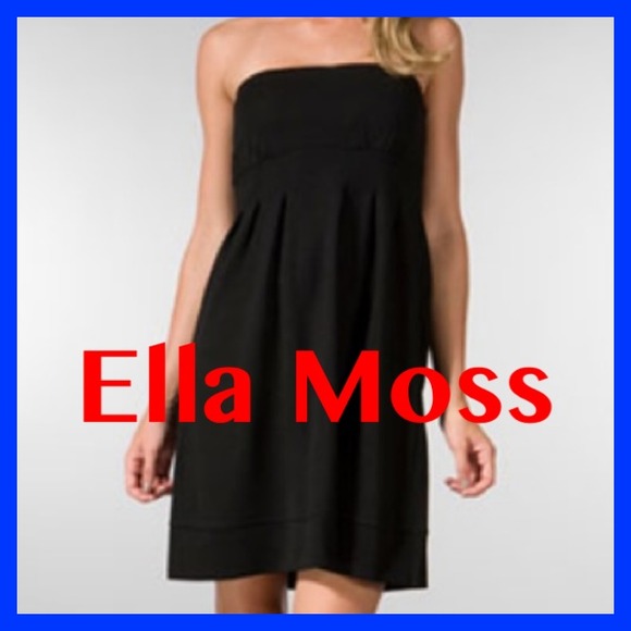 Ella Moss Strapless Dress in Black