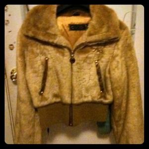 Womens Coogi fur coat