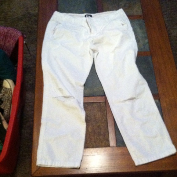 White A&E ripped jeans