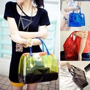 Jelly clear transparent chic bag