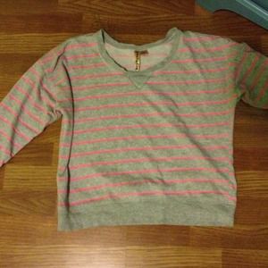 Pink and gray sweater
