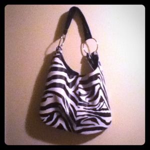 Cool faux leather zebra purse.