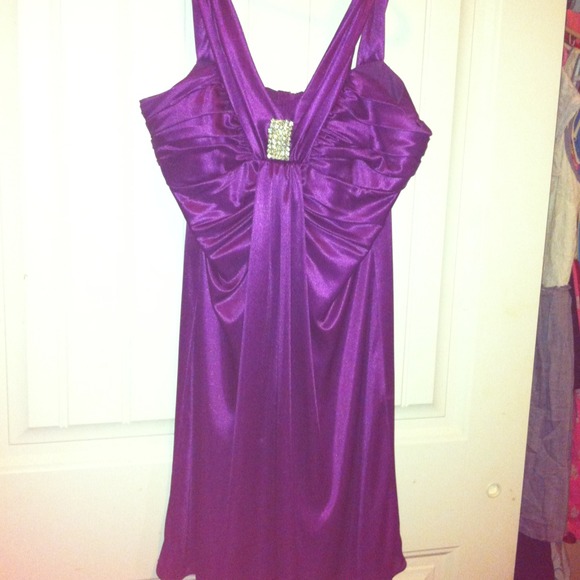 Deep purple dress