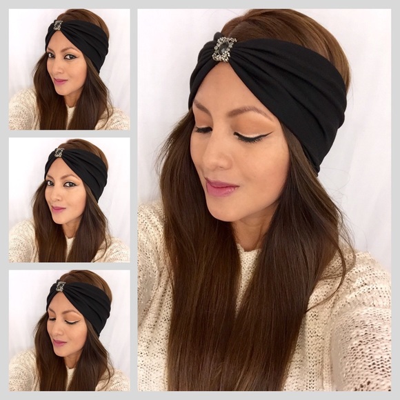 bohemian jeweled turban headband - Picture 2 of 4