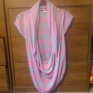 Pink & Gray Loose Blouse Shirt