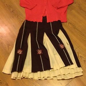 LOFT brown skirt. LOVELY!