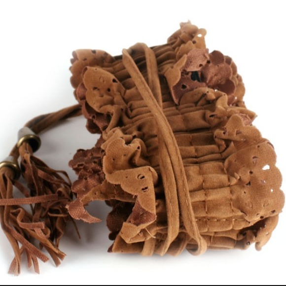***SOLD*** Brown Fringe Belt - Picture 2 of 2