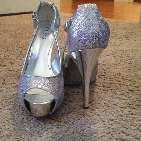Silver GUESS High Heels - Picture 3 of 3