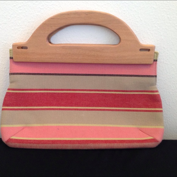 🔴SOLD🔴BANANA REPUBLIC Multicolor Wooden Clutch