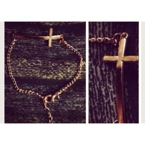 Punk cross charm bracelet▪