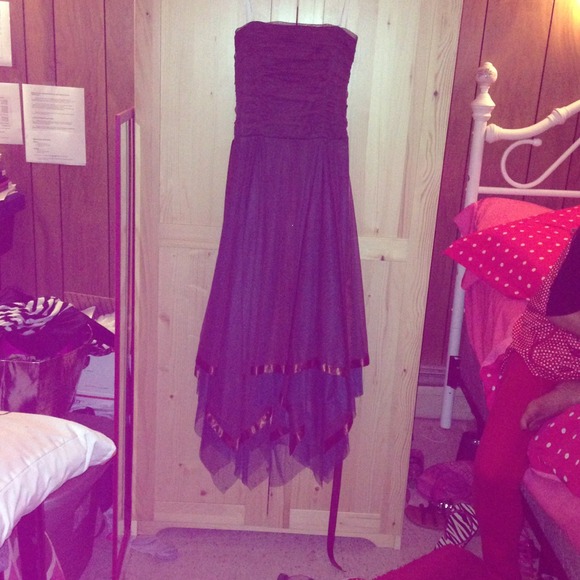 Brown tulle dress