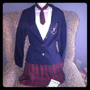 RESERVED School girl Halloween outfit like new.