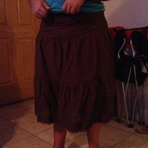 Brown skirt
